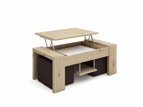 Mesa de Centro Con Taburetes