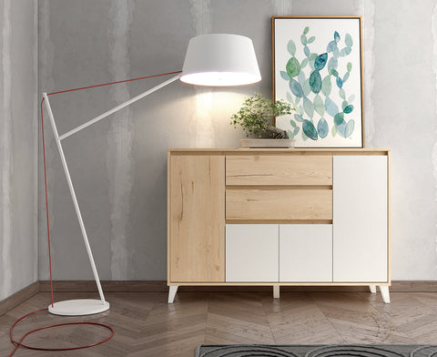 Buffet Wood White Montserrat SKEMA-2