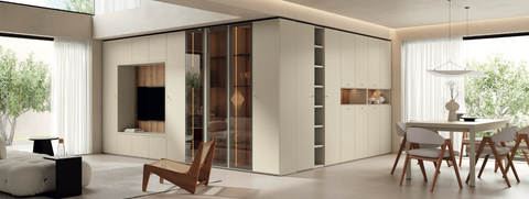 Armario Salón Comedor Puerta Vitrina