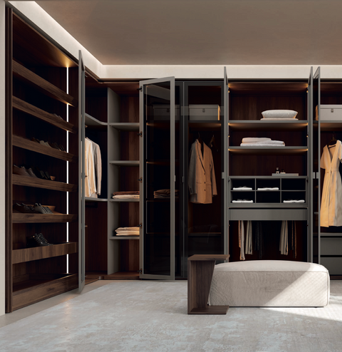 Armario Vestidor Catania en "U"