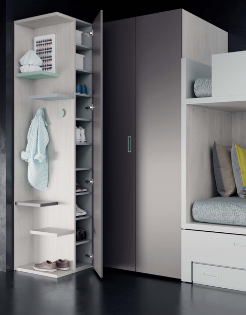 Habitación Doble blanco mate / nube /roble polar / perla / rosa / menta SKEMA-2