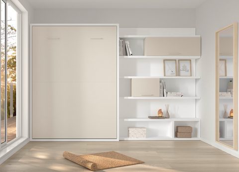 Habitación Juvenil con cama abatible Blanca Bio Tierra SKEMA-2