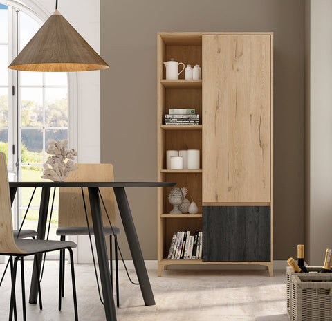 Librería Roble Ebony Vulcano SKEMA-2