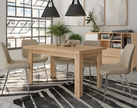 Mesa 42 - Roble - Extensible SKEMA-2