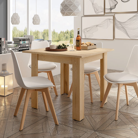 Mesa 44 - Roble - Cuadrada Fija SKEMA-2