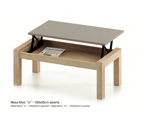 Mesa centro Rectangular U SKEMA-2