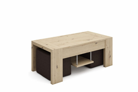 Mesa de Centro Con Taburetes