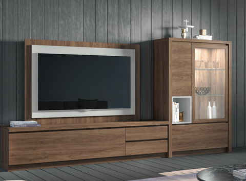 Mueble TV Nogal Gris