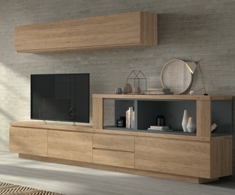 Mueble TV Teka Black Grey