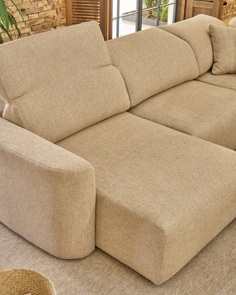 Sofá Yute con chaiselonge