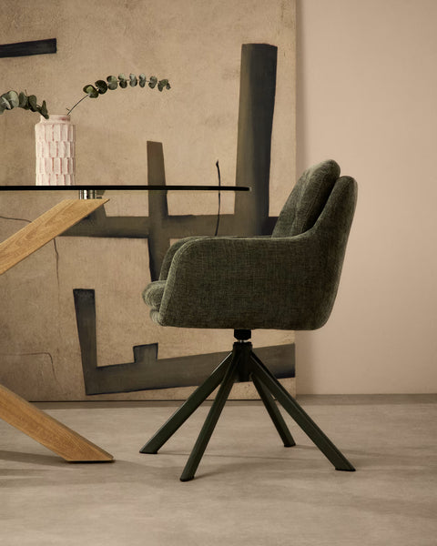 Silla giratoria Lexa verde