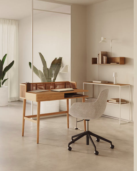 Silla de escritorio Tissiana beige