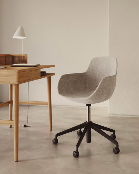 Silla de escritorio Tissiana beige