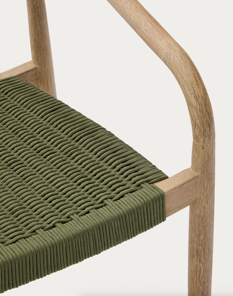 Silla apilable Nina de madera maciza