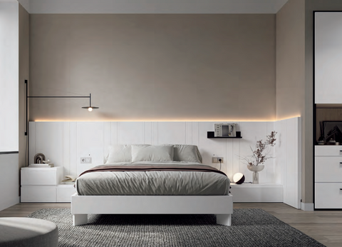 Dormitorio matrimonio Zebra Blanco