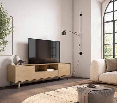 Aparador ID VII · Puertas, hueco y cajón con estructura de madera